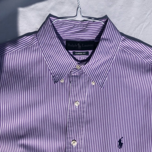 Ralph Lauren Other - RALPH LAUREN Striped Dress Shirt Purple White